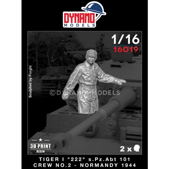 Dynamo 16019 1/16 Tiger I 222 s.Pz.Abt.101 - Crew No.2 Normandy 1944