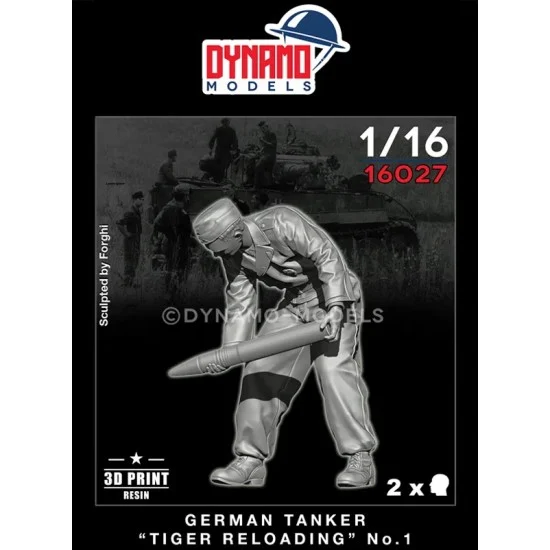 Dynamo 16027 1/16 German Tanker Reloading Tiger/King Tiger/Panther No.1 - Model Figures