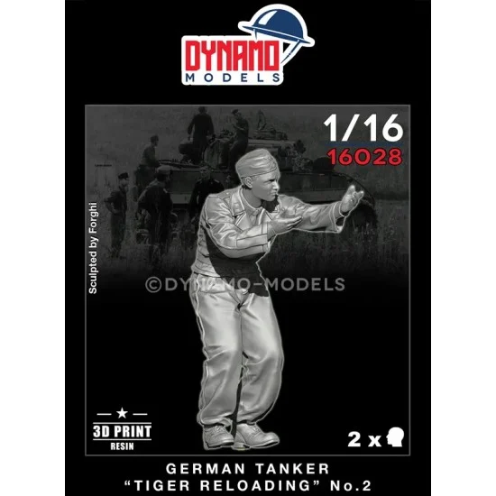Dynamo 16028 1/16 German Tanker Reloading Tiger/King Tiger/Panther No.2 - Model Figures