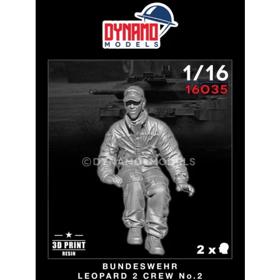 Dynamo 16035 1/16 Bundeswehr Leopard 2 Crew No.2 - Model Figures