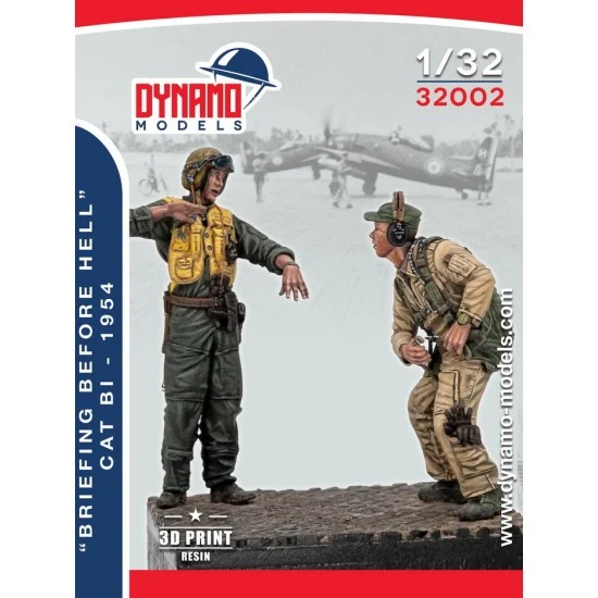 Dynamo 32002 1/32 ''Briefing Avant L'enfer'' Cat Bi 1954 (2 figures) - Model Figures