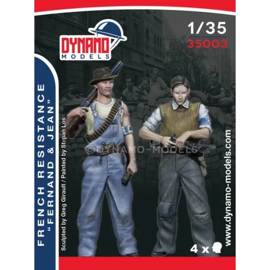 Dynamo 35003 1/35 Vive la France - French resistance set (2 figures)