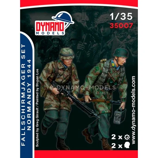 Dynamo 35007 1/35 German Fallschirmjager Set (2 figures) - Model Figures