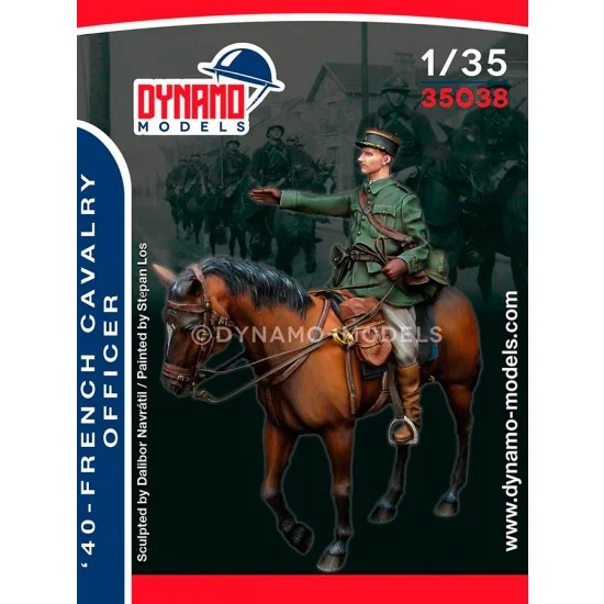 Dynamo 35038 1/35 French 1940 Cavalry Officer - Model Figures