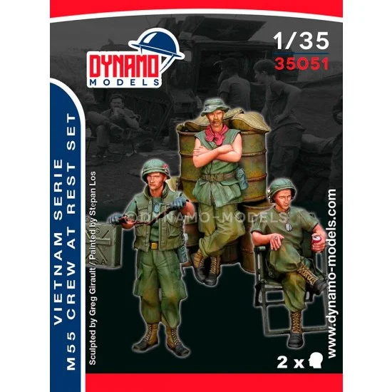 Dynamo 35051 1/35 Vietnam - US Soldiers Taking Rest Big Set (3 figures)