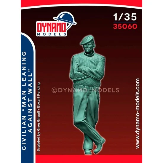 Dynamo 35060 1/35 Civilian - Man Leaning Against Wall