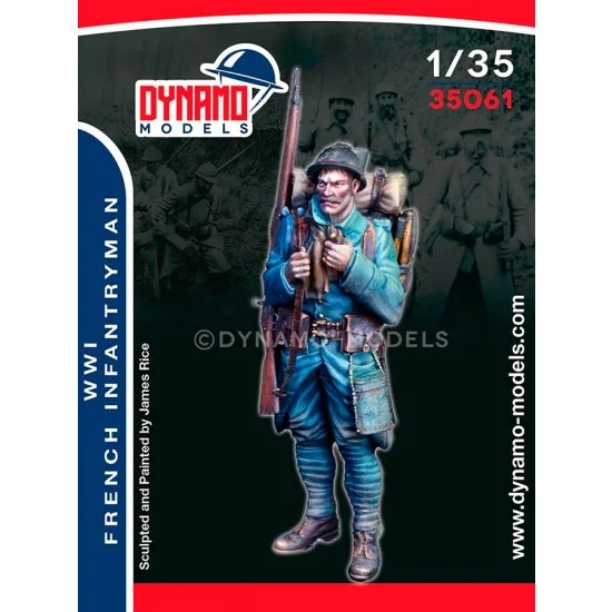 Dynamo 35061 1/35 WWI French Infantryman With Pipe - Model Figures