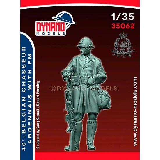 Dynamo 35062 1/35 Belgian Chasseurs Ardennais With FN 1940 - Model Figures