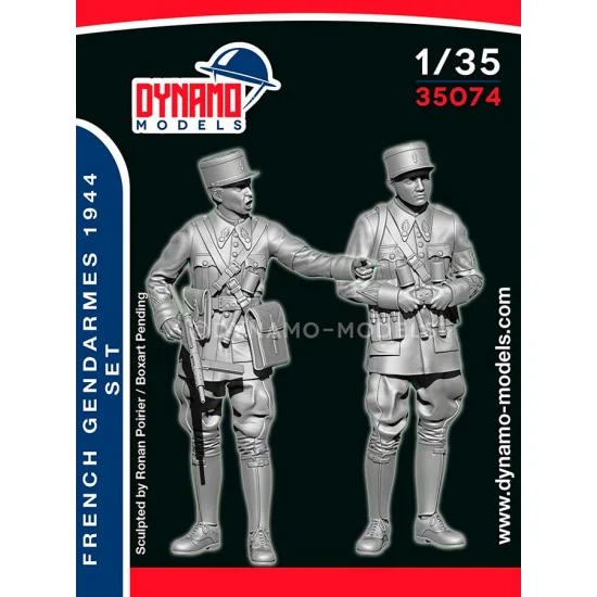 Dynamo 35074 1/35 French Gendarme 1944 Set (2 figures) - Model Figures
