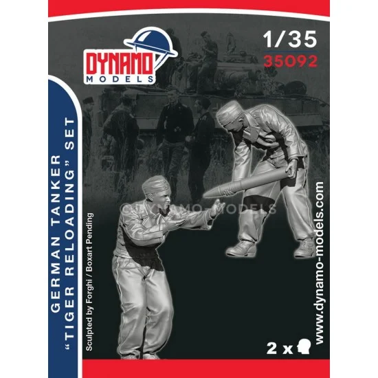 Dynamo 35092 1/35 German Tankers Reloading Tiger/King Tiger/Panther Set - Model Figures