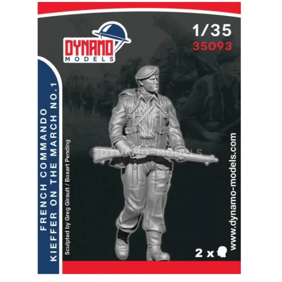 Dynamo 35093 1/35 French Commando Kieffer Marching No.1 - Model Figures