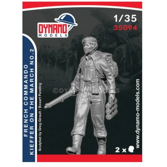 Dynamo 35094 1/35 French Commando Kieffer Marching No.2 - Model Figures