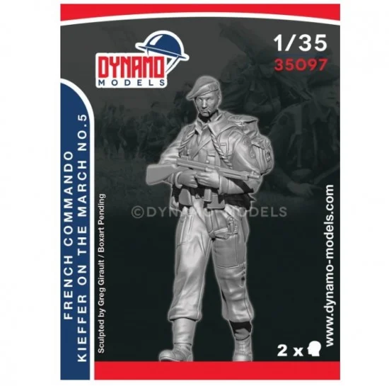 Dynamo 35097 1/35 French Commando Kieffer Marching No.5 - Model Figures