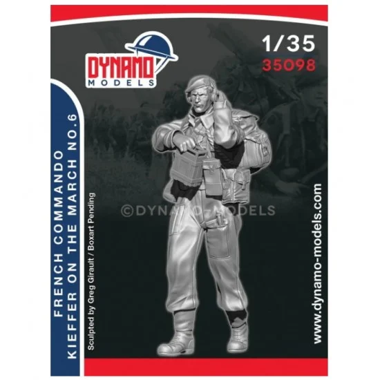 Dynamo 35098 1/35 French Commando Kieffer Marching No.6 - Model Figures