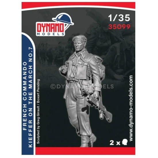 Dynamo 35099 1/35 French Commando Kieffer Marching No.7 - Model Figures