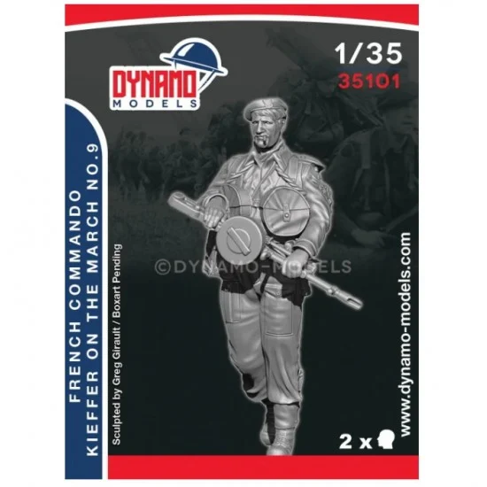 Dynamo 35101 1/35 French Commando Kieffer Marching No.9 - Model Figures
