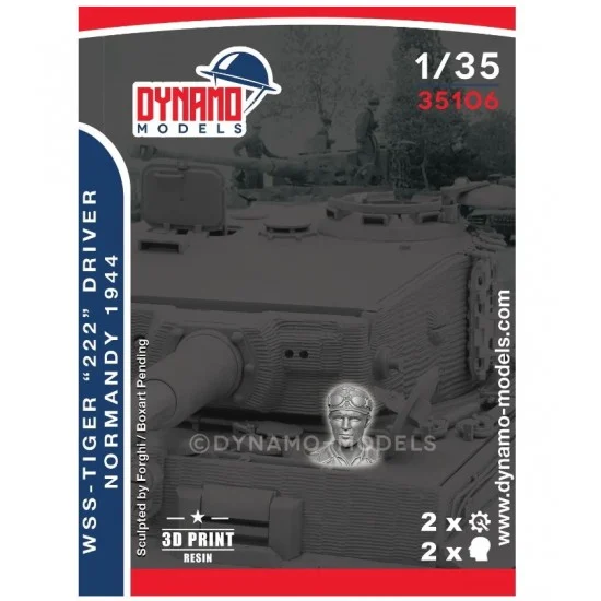 Dynamo 35106 1/35 WSS Tiger 222 Crew Normandy 1944 No.4 - Model Figures