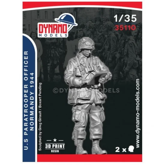Dynamo 35110 1/35 US Paratrooper Officer Checking the Map (Normandy 1944) - Model Figures
