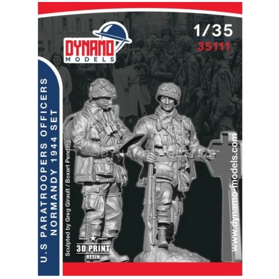 Dynamo 35111 1/35 US Paratrooper Officers (Normandy 1944) Set - Model Figures