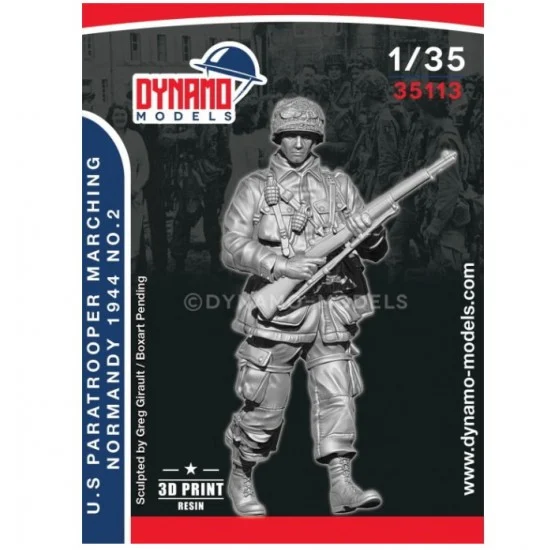 Dynamo 35113 1/35 US Paratrooper 'Rifleman' Marching (Normandy 1944) No.2 - Model Figures