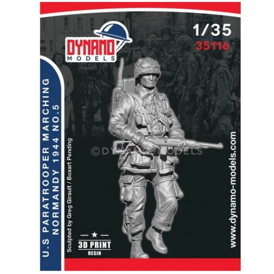 Dynamo 35116 1/35 US Paratrooper 'Radio' Marching (Normandy 1944) No.5 - Model Figures