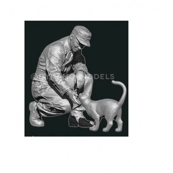 Dynamo 35123 1/35 German Panzer Crew with Cat No.2 - Model Figures