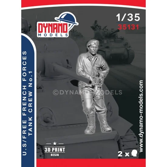 Dynamo 35131 1/35 US / Free French Forces Tanker Ver.1 - Model Figures