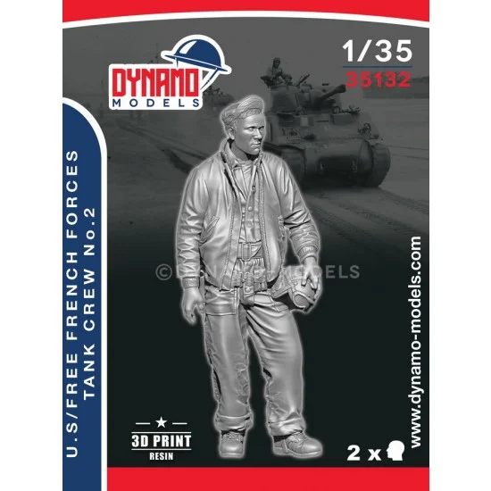 Dynamo 35132 1/35 US / Free French Forces Tanker Ver.2 - Model Figures