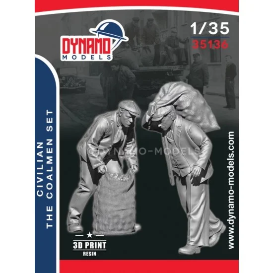 Dynamo 35136 1/35 Civilian Coalmen Set (2 figures) - Model Figures