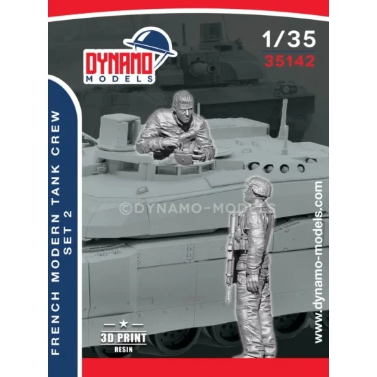 Dynamo 35142 1/35 French Modern Tank Crew Set 2 (2 figures) - Model Figures