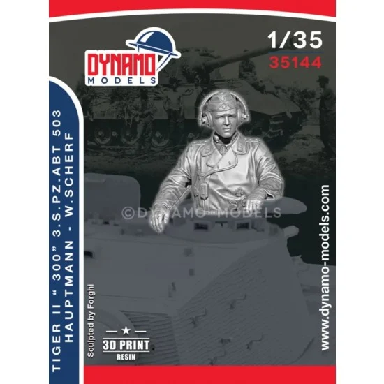 Dynamo 35144 1/35 Tiger II ''300'' s.Pz.Abt 503 Hauptmann - Walter Scherf