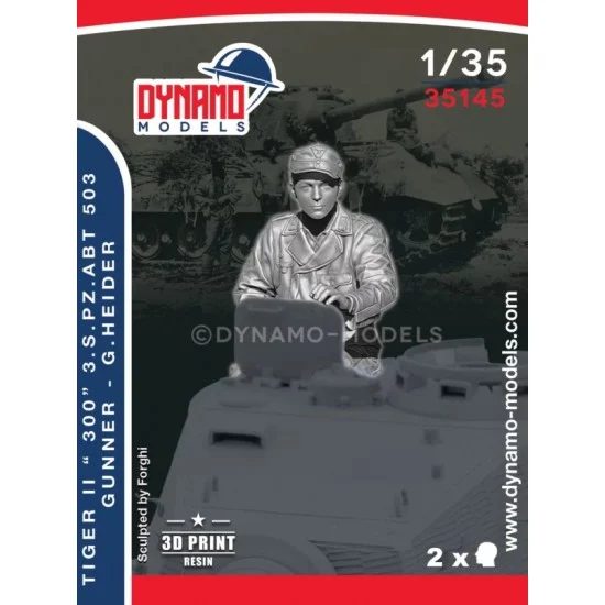 Dynamo 35145 1/35 Tiger II ''300'' s.Pz.Abt 503 Gunner G.Heider - Model Figures