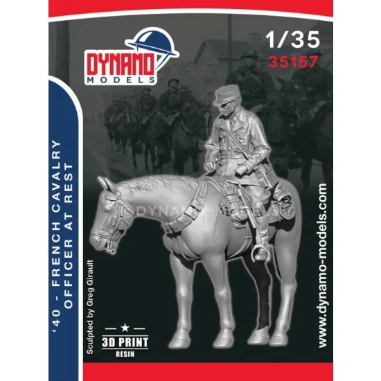 Dynamo 35157 1/35 1940 French Cavalry at Rest No.2 - Model Figures