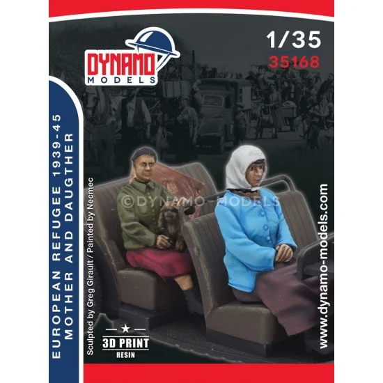 Dynamo 35168 1/35 Civilian Mother and Daughter Sitting in the Car - Model Figures