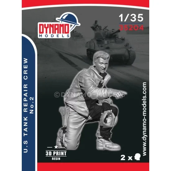 Dynamo 35204 1/35 U.S Tank Repair Crew No.2 - Model Figures