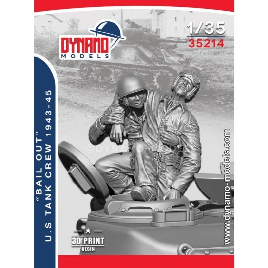 Dynamo 35214 1/35 US Tank Crew 1943-45 ''Bail Out'' Set #2 (2 figures)