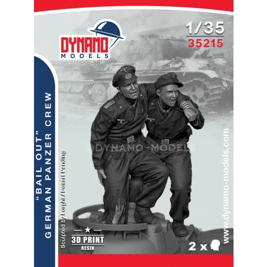 Dynamo 35215 1/35 German Tank Crew ''Bail Out'' Set #1 (2 figures) - Model Figures
