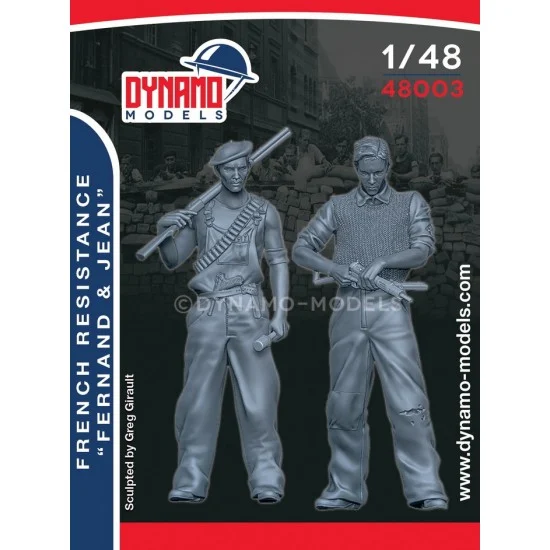 Dynamo 48003 1/48 French Resistance Set (2 figures) - Model Figures