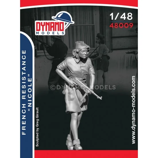 Dynamo 48009 1/48 French Resistance Fighter Nicole - Model Figures