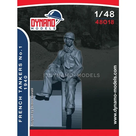 Dynamo 48018 1/48 French '40 Tankers Ver.1 - Model Figures
