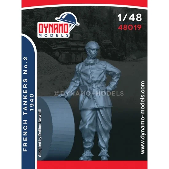 Dynamo 48019 1/48 French '40 Tankers Ver.2 - Model Figures