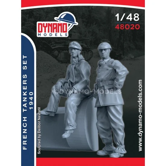 Dynamo 48020 1/48 French '40 Tankers set (2 figures) - Model Figures