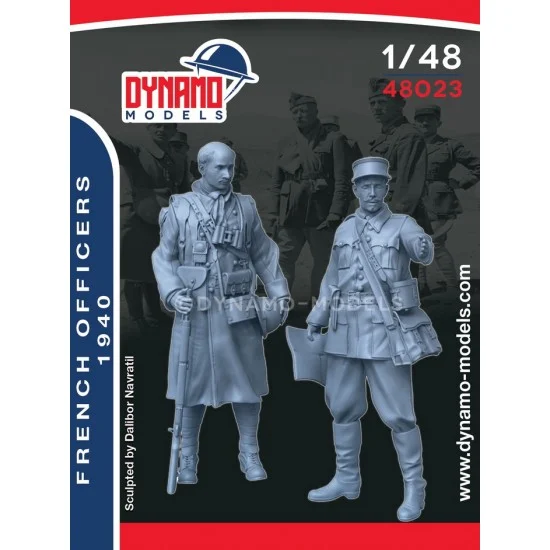 Dynamo 48023 1/48 French Officers 1940 (2 figures) - Model Figures