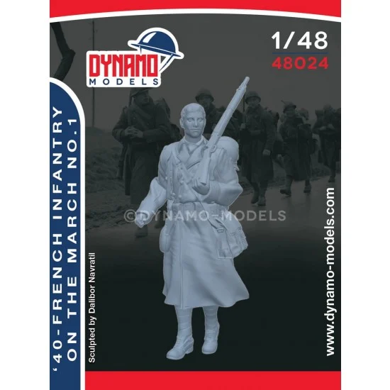 Dynamo 48024 1/48 French Infantry on the March 1940 Ver.1 - Model Figures