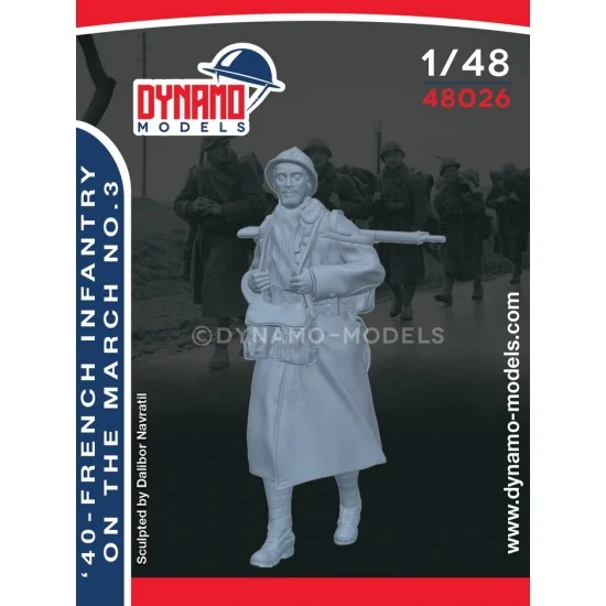 Dynamo 48026 1/48 French Infantry on the March 1940 Ver.3 - Model Figures