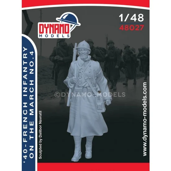 Dynamo 48027 1/48 French Infantry on the March 1940 Ver.4 - Model Figures