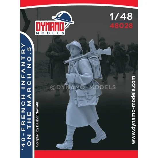 Dynamo 48028 1/48 French Infantry on the March 1940 Ver.5 - Model Figures