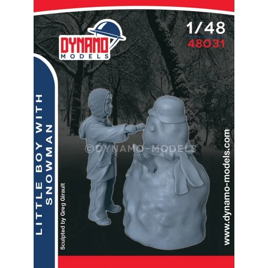 Dynamo 48031 1/48 Little Boy with the Snowman - Model Figures