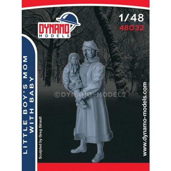 Dynamo 48032 1/48 Little Boy's Mom with Baby - Model Figures