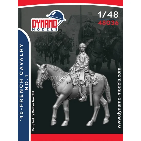Dynamo 48036 1/48 French '40 Cavalry Ver.1 - Model Figures
